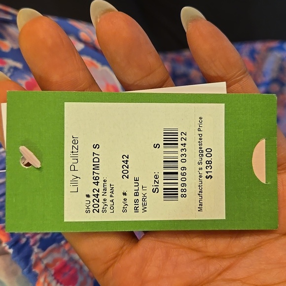 Lilly Pulitzer Lola Ankle Drawsting Waist Rayon Stretch Colorful Pants NWOT - Picture 14 of 14